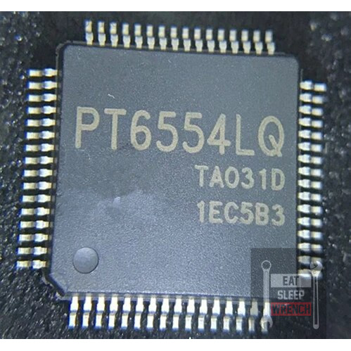 PT6554 PT6554LQ LCD Controller Rig Kenwood TM271 TM281 aneka IC transistor dan mosfet