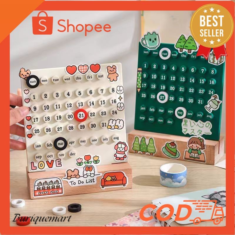 

BRQ Kalender Meja Abadi Permanent Calendar Diy Kalender Terbaru