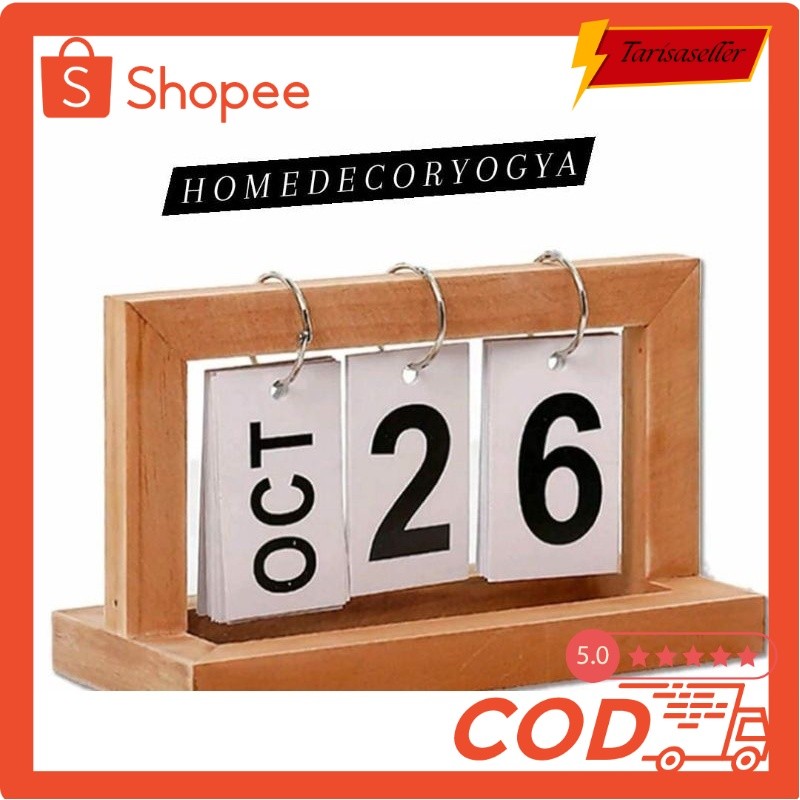 

TSS Kalender Meja Unik Cantik Shabby | Kalender Kayu Hiasan COD