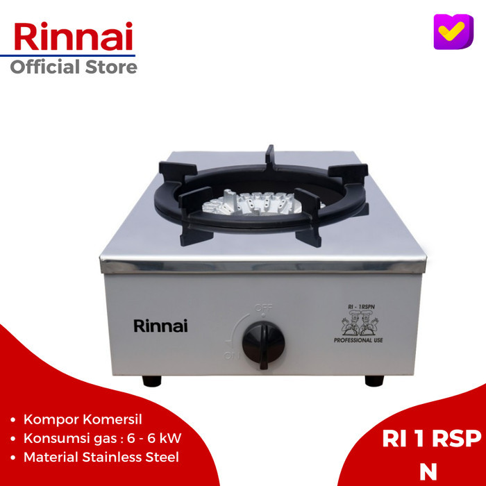 ✨D.LTA✨ -TERLARIS Rinnai RI 1 RSP N Kompor Gas Komersial 1 Tungku