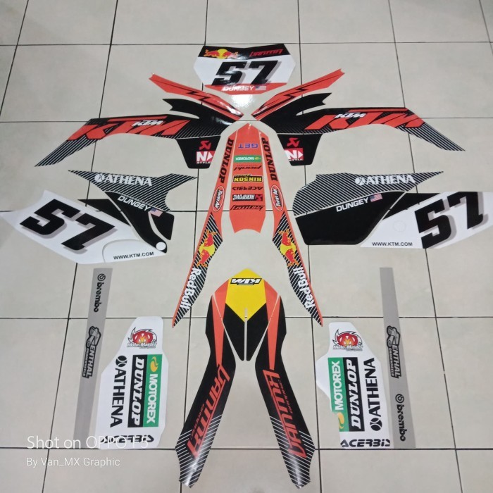 Sticker decal motor viar cross x 250ec