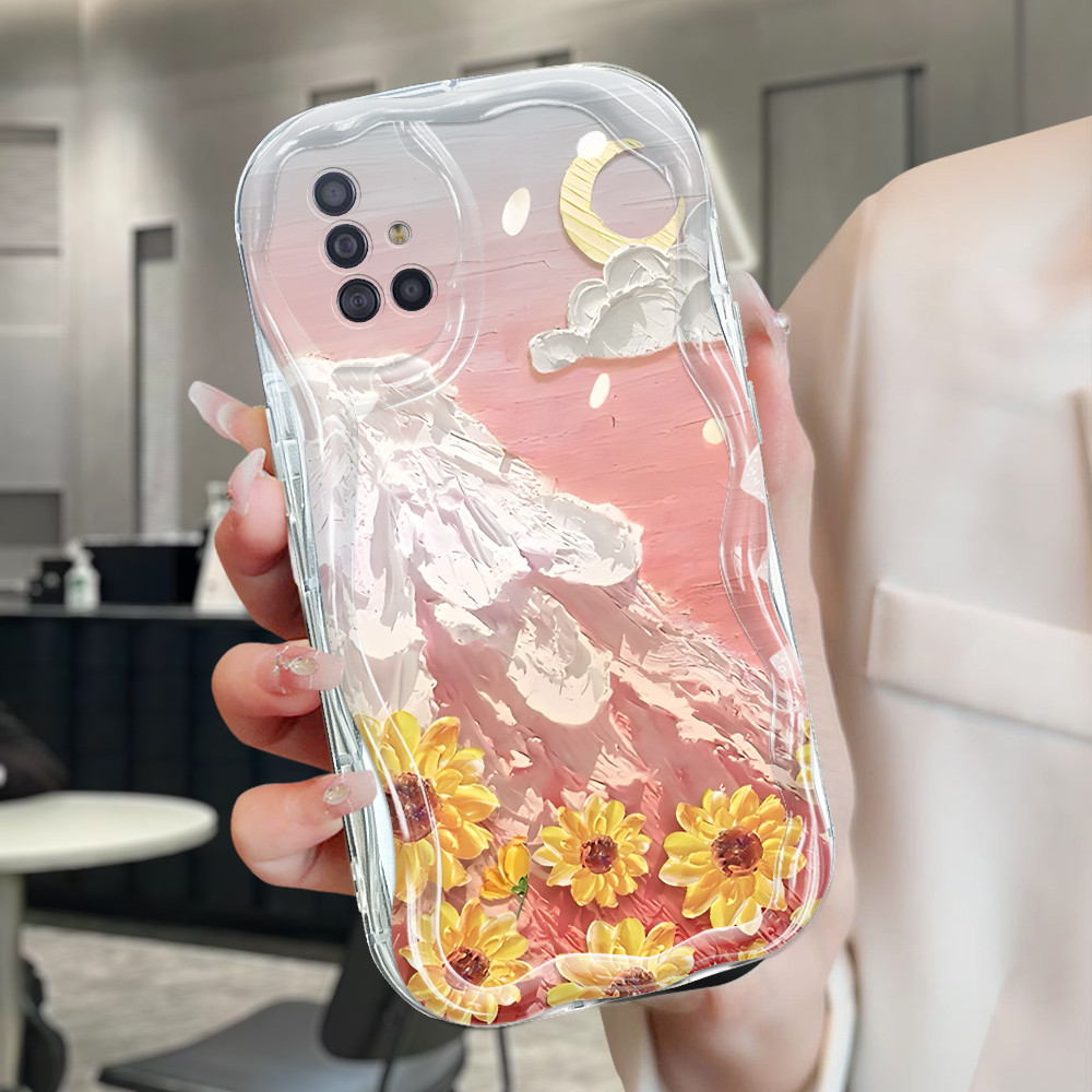 Compitable With Samsung A51 Case Softcase Case lucu Cassing Casing Hp Kesing Soft Oil Painting 6230