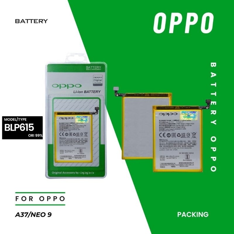 LJ - Baterai ORI BLP615 OPPO A37 / OPPO A37F