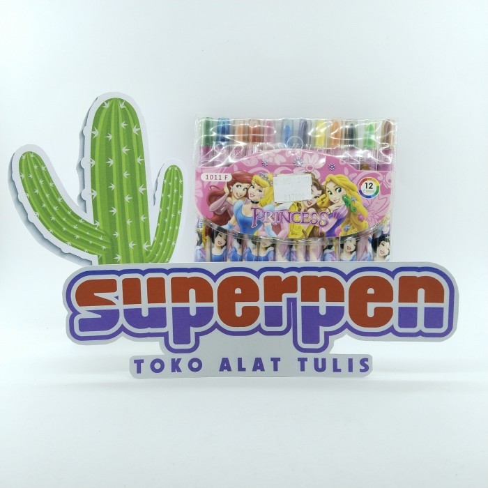 

Crayon Putar Princess 12 warna
