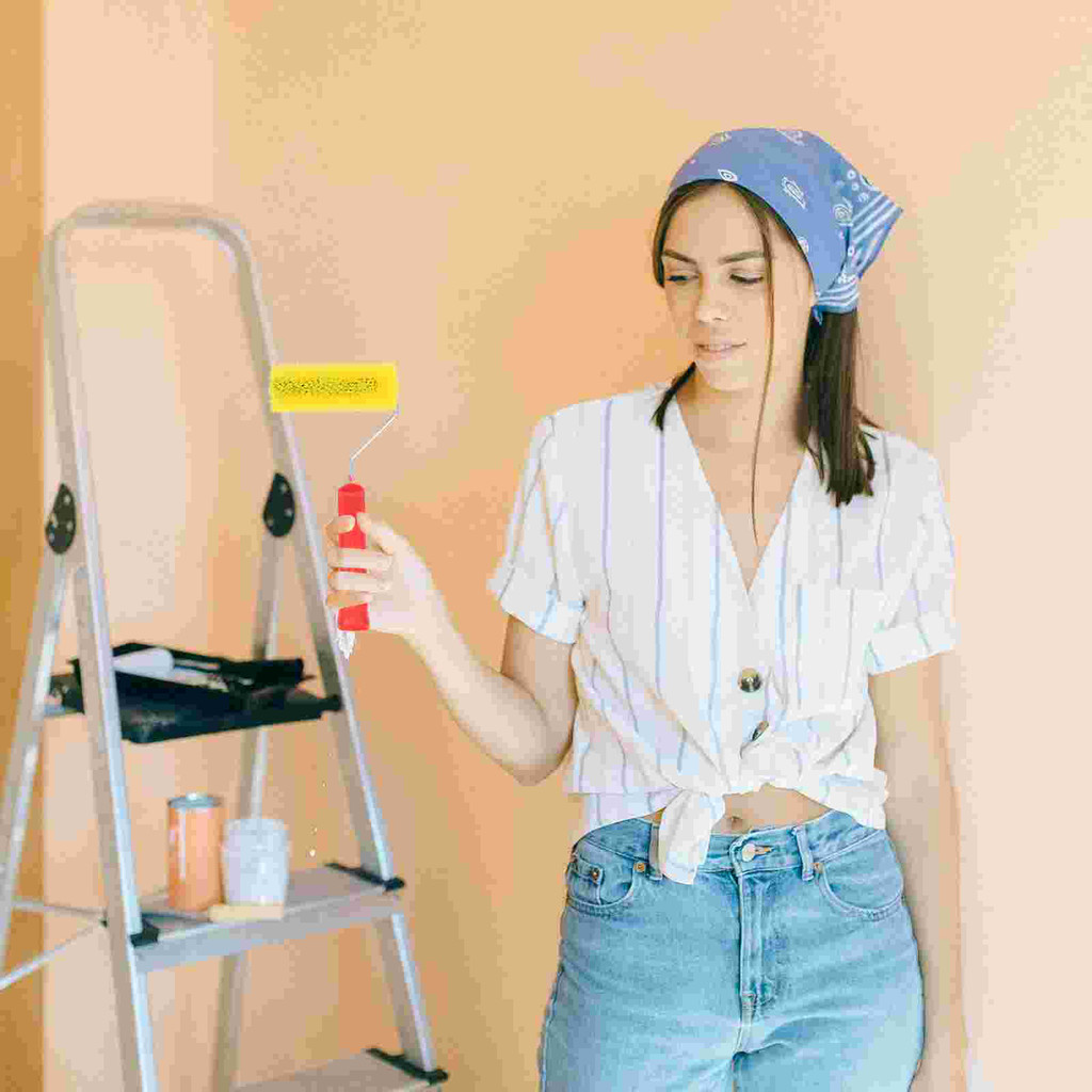 

Roller Brush 4 Inch Paint Rollers Texture for Drywall Large Textured Foam Small Painting Sponge Embossing Tool