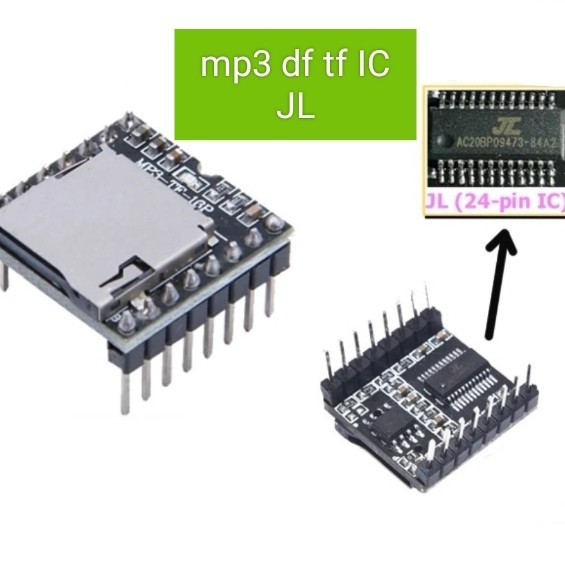 Mp3 tf df player JL 24pin 24 pin Audio Voice Module Board jws p10 led