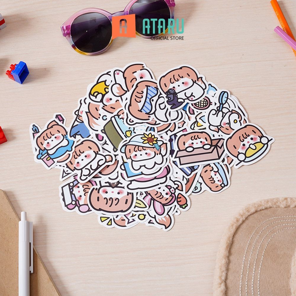 

Ataru Set 60 Pcs Stiker Mix Koo Series Stiker Dekoratif Lucu Cute Stickers Deco Sticker Pack Journal Book