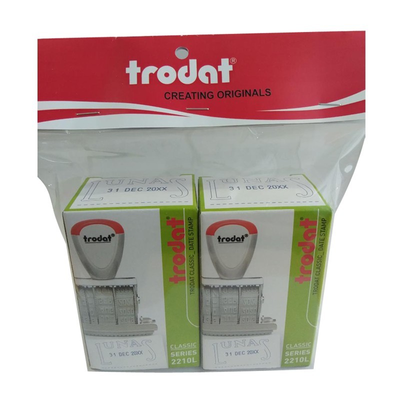 

TRODAT STEMPEL LUNAS TANGGAL 2210/L2 PROMO BUY 1 GET 1 FREE