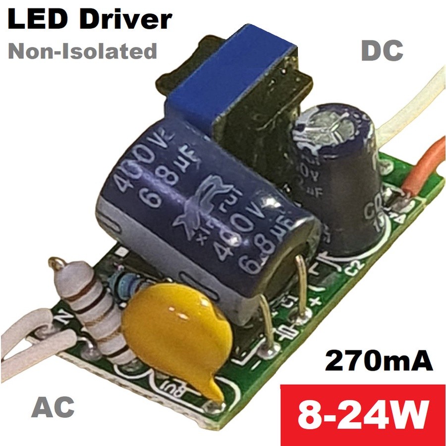 LED driver AC to DC 24Watt*1 Watt, Seri HPL 1W 8 W-24W, 24 Titik 1Watt