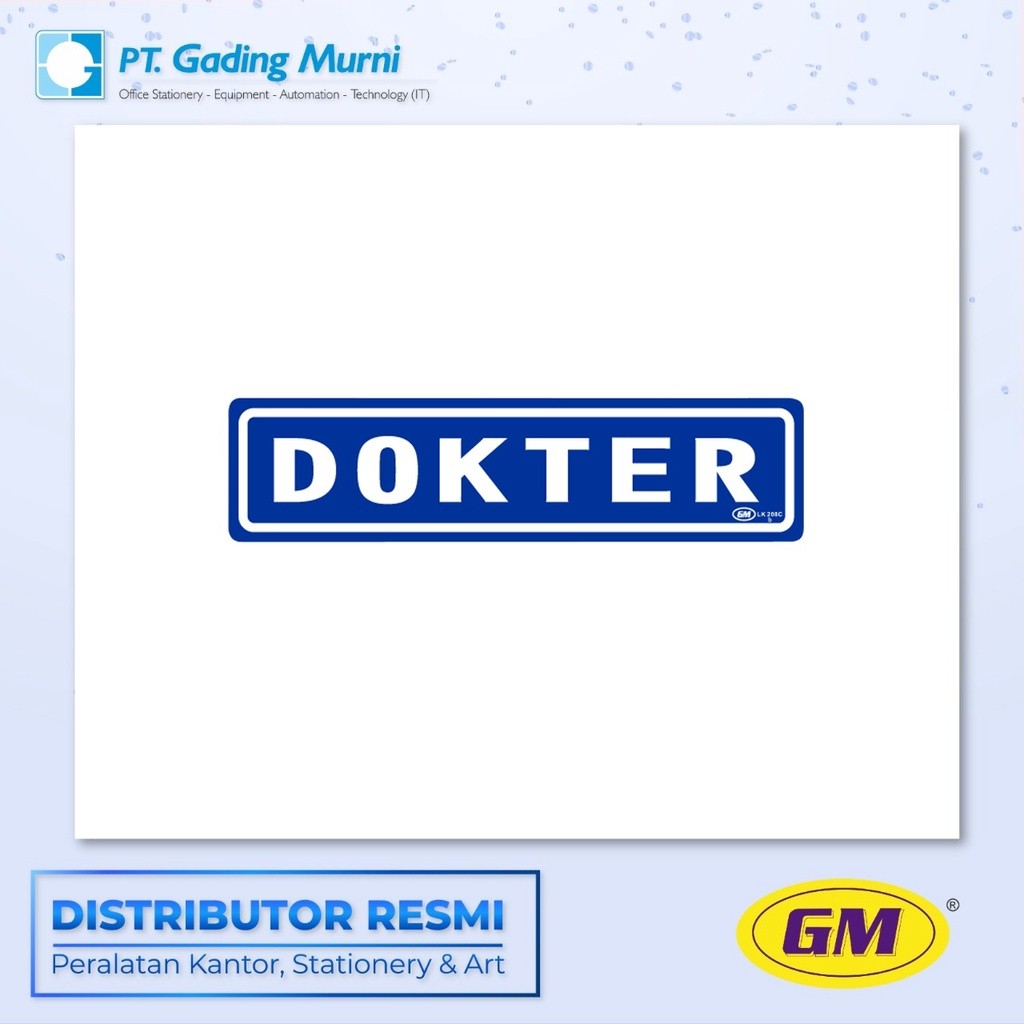 

GM LABEL KECIL LK 208 WARNA DOKTER