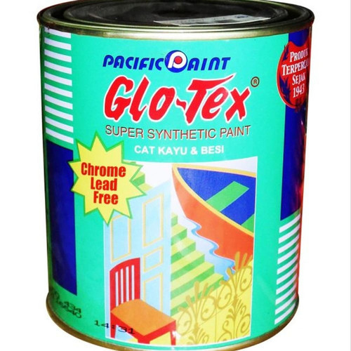 

GLOTEX Cat Minyak Kayu Dan Besi Dari PACIFIC PAINT Kemasan Kaleng 0,1L Liter Cat Glotex Ligatex Kecil