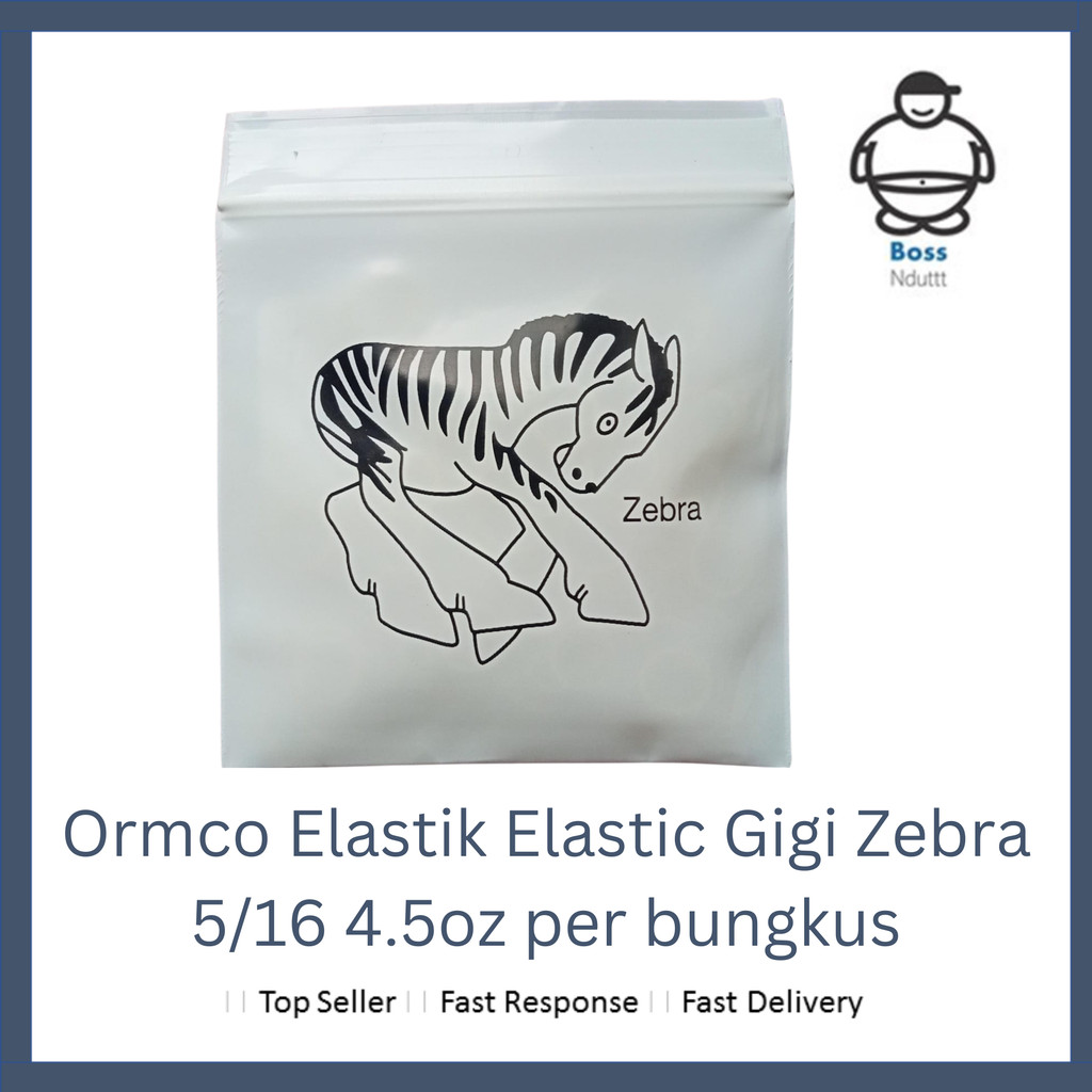 Ormco Elastik Elastic Gigi Zebra 5/16 4.5oz Per Bungkus