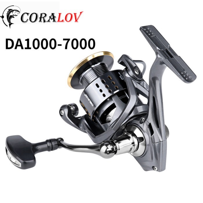 【Ready Stock】CORALOV Reel Deukio Pancing Full Besi Laut Ukuran Rell Sarky 8000 Ril Real Shimano- Cuc