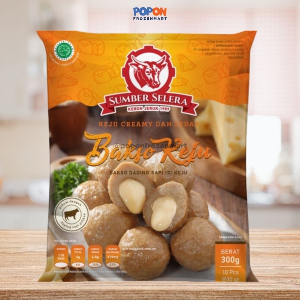 

SUMBER SELERA BAKSO KEJU 300 GR ISI 10 PCS