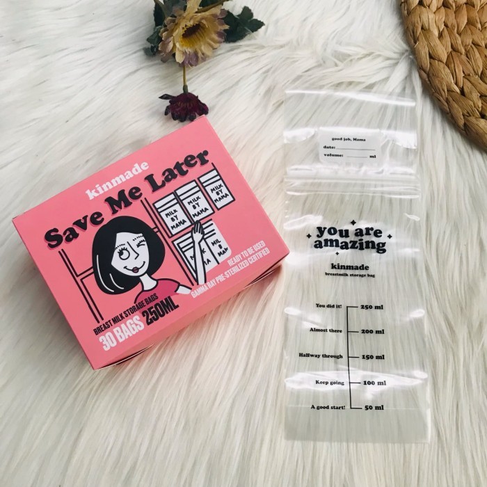 ✨BISA COD✨ - Kinmade Breastmilk Storage, Kantong Asi 150ml & 250ml - 100ml