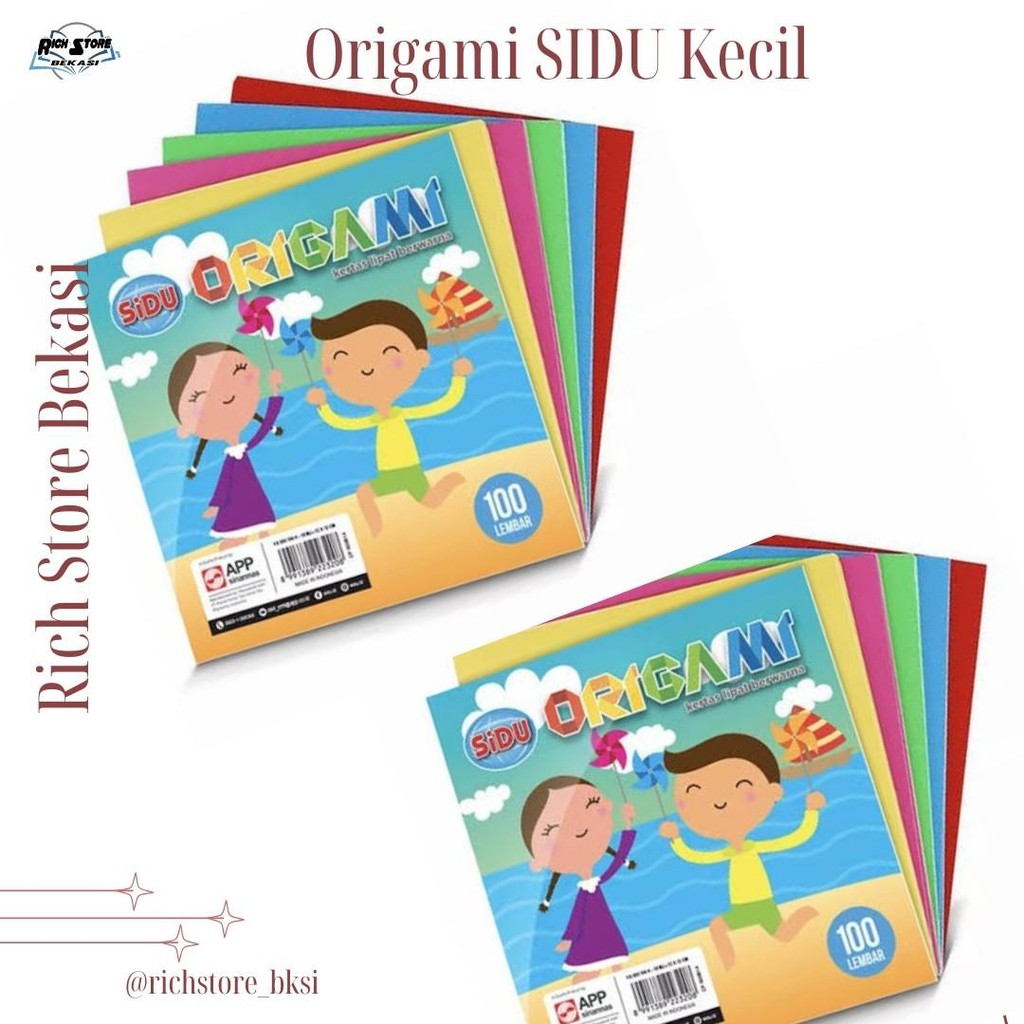 

KERTAS ORIGAMI SIDU UKURAN KECIL ISI 100 LEMBAR (12x12)