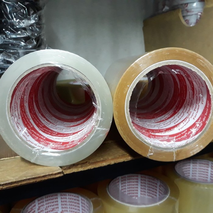 

LAKBAN TEBAL MURAH 45 MM X 80 YARD ( 70 METER )/ 2 INCH X 70 METER - Cokelat Muda