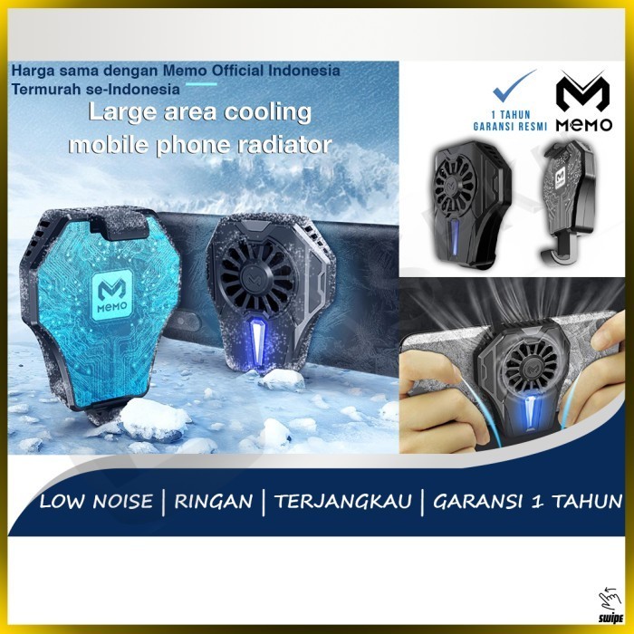MEMO Cooling Fan DL-01 DL01 Semi Konduktor Pendingin Kipas Gaming HP