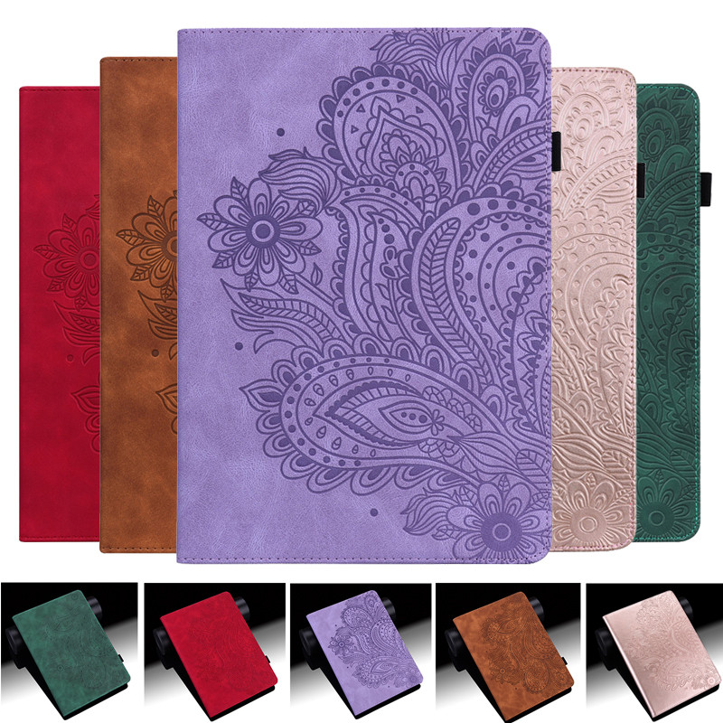 Coque For Samsung Galaxy Tab A 10.1 2016 Case T580 T585 Embossing Leather Stand Tablet Cover For Gal