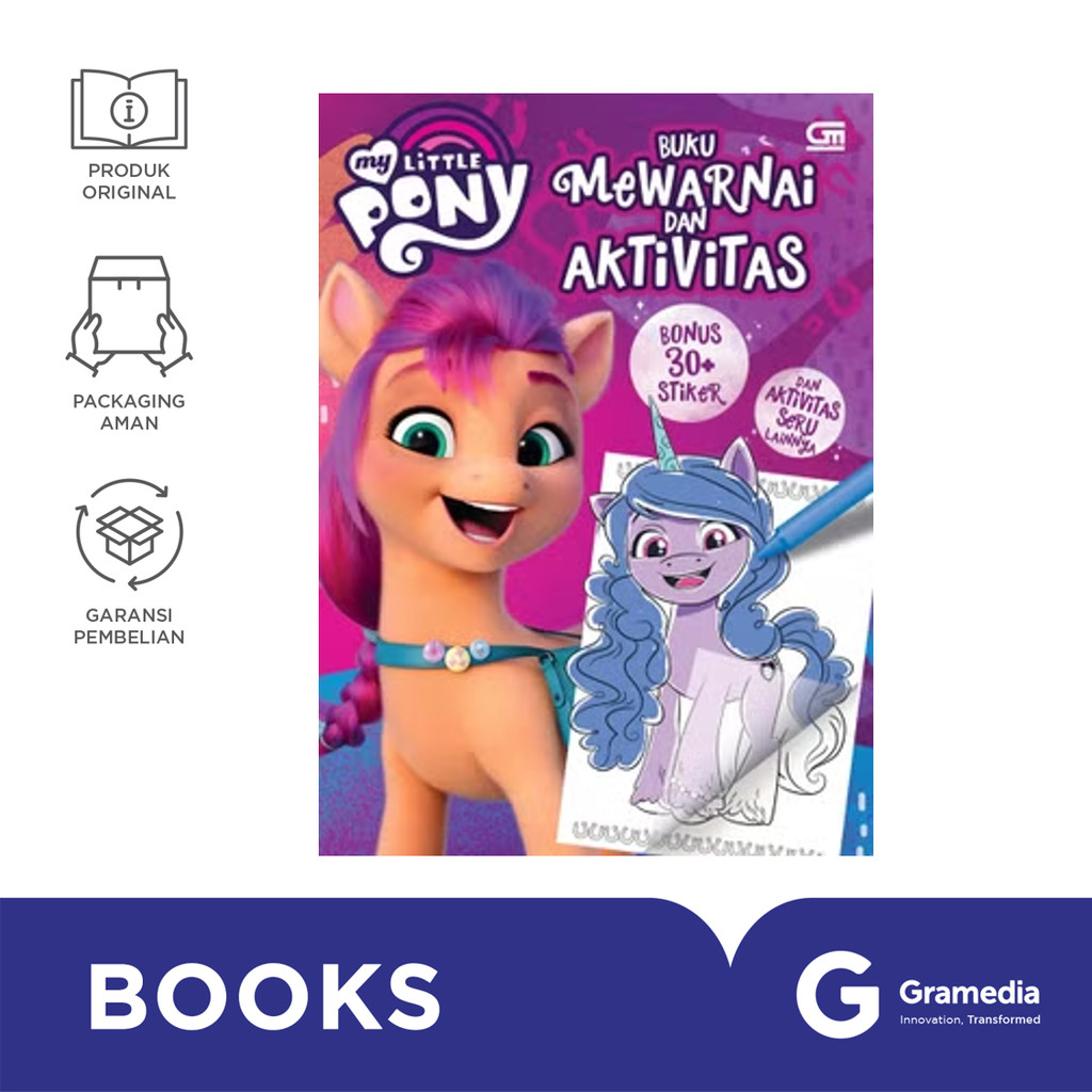 My Little Pony: Buku Mewarnai Dan Aktivitas