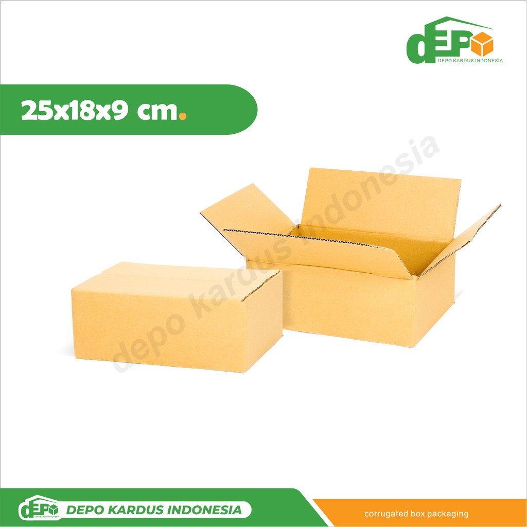 

Box 25X18X9 POLOS (HBR KECIL) Kardus/Kemasan/Kotak/Packaging/Normal/A1/AMDK/Tinggi9