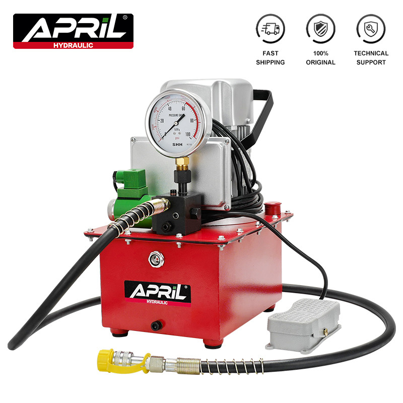 RUS WAREHOUSE ZCB-700D Electric Hydraulic Pump Motor Pump Electric Station 70MPA 220V/380V 0.75KW