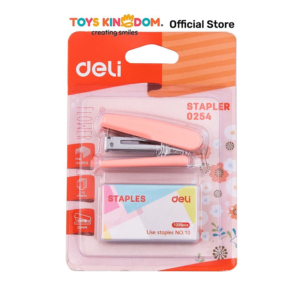 

Toys Kingdom Deli Set Stapler Mini E0254 Random Hekter Stepler Jepretan Kertas Peralatan Atk Alat Tulis Kantor