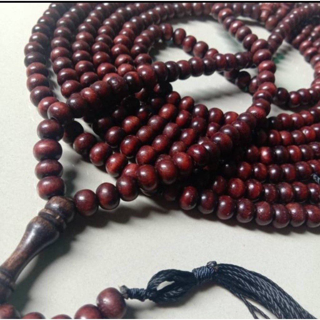 MAKRIFATBUSINESS Tasbih 1000 butir kayu walikukun 8mm tasbih seribu butir kayu laduni MERAH