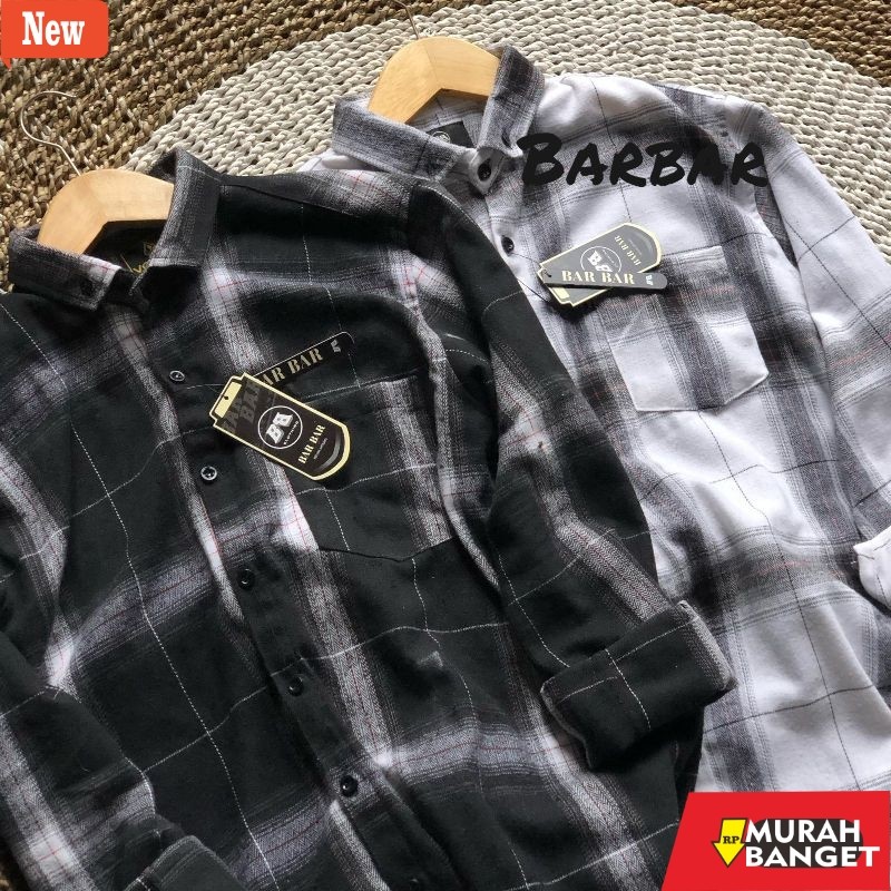 kemeja kotak kotak cowok ORi kemeja flanel pria wanita lengan panjang distro trendi