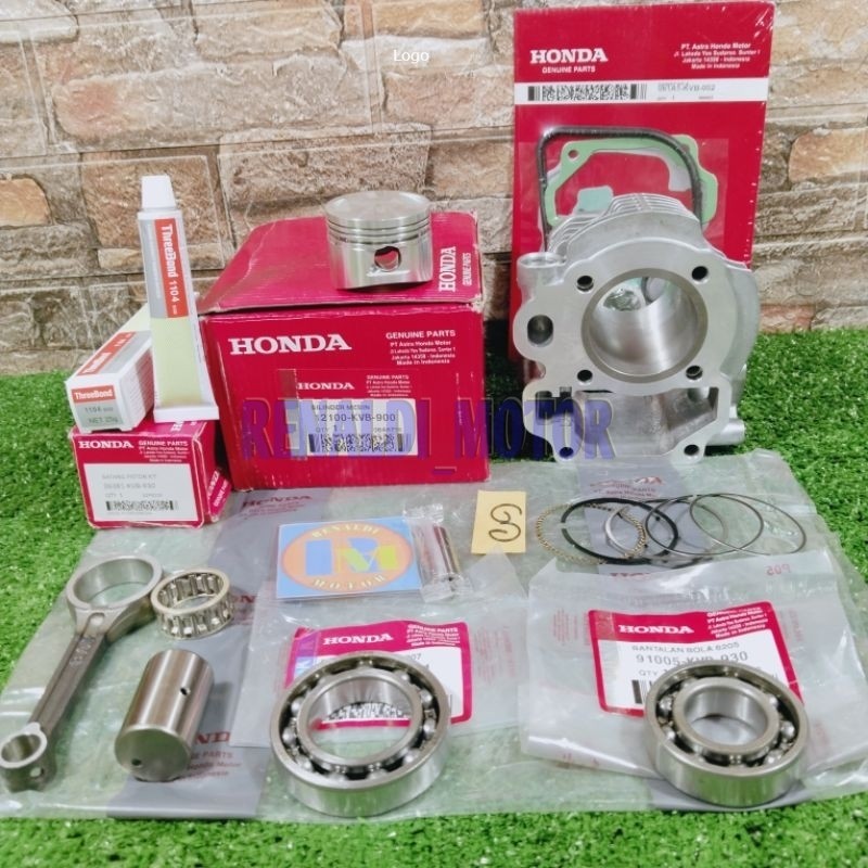 Paket Komplit Blok seher Vario 110 Lama + Stang Sehet + Bearing  6205_6207 Vario 110 Cbs Vario 110 T