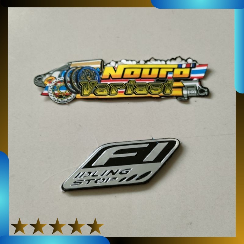 Emblem karet HONDA logo PGM FI BEAT ESP Vario 110 125 150 TECHNO IDLING STOP Lightnaziashop