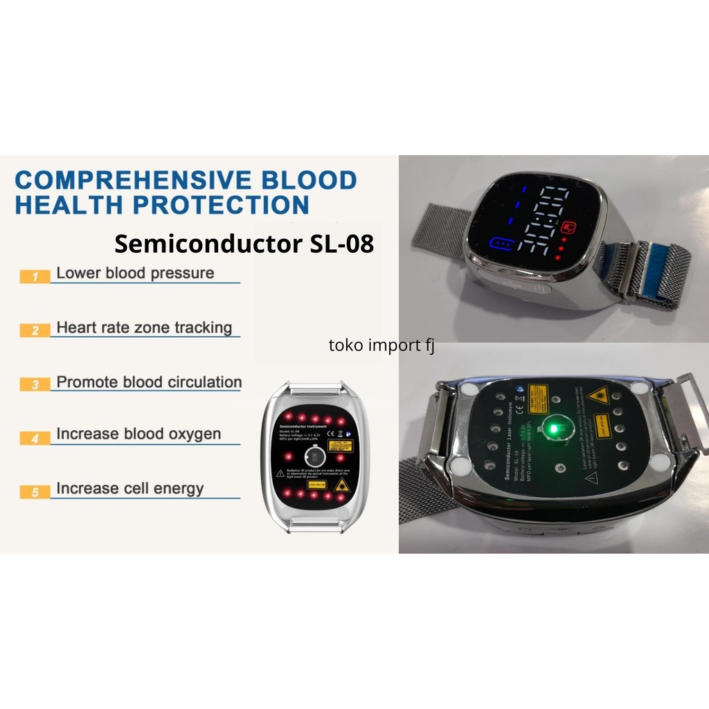 Jam Terapi Laser Semiconductor Detak Jantung SL-08 Diabetes Rhinitis