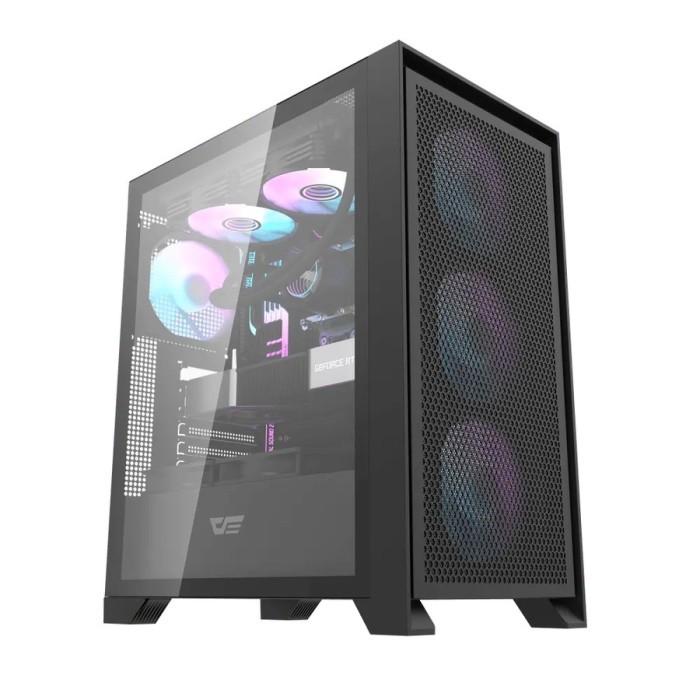 DARKFLASH DRX70 MESH - ATX, Micro ATX PC Case - Black