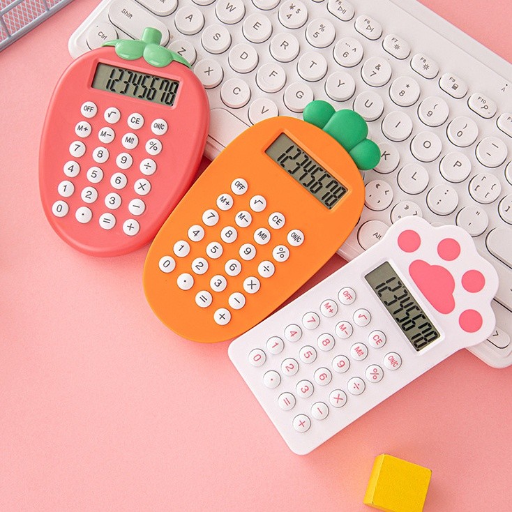 

⭐JOJU⭐ KALKULATOR SAKU MOTIF WORTEL PAW KAWAII / KALKULATOR MINI 8 DIGIT / KALKULATOR SAKU MINI