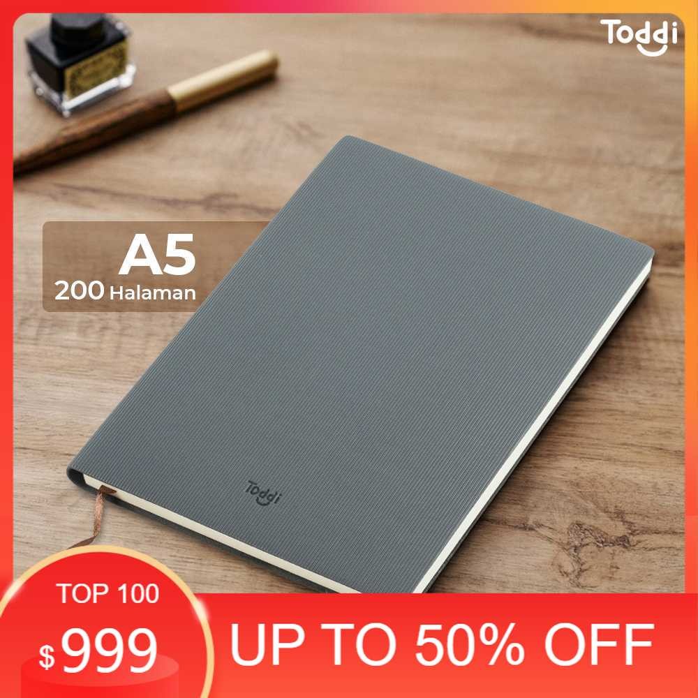 

Toddi Buku Jurnal Leather Notebook Diary 68GSM 200 Halaman Grid - TD101
