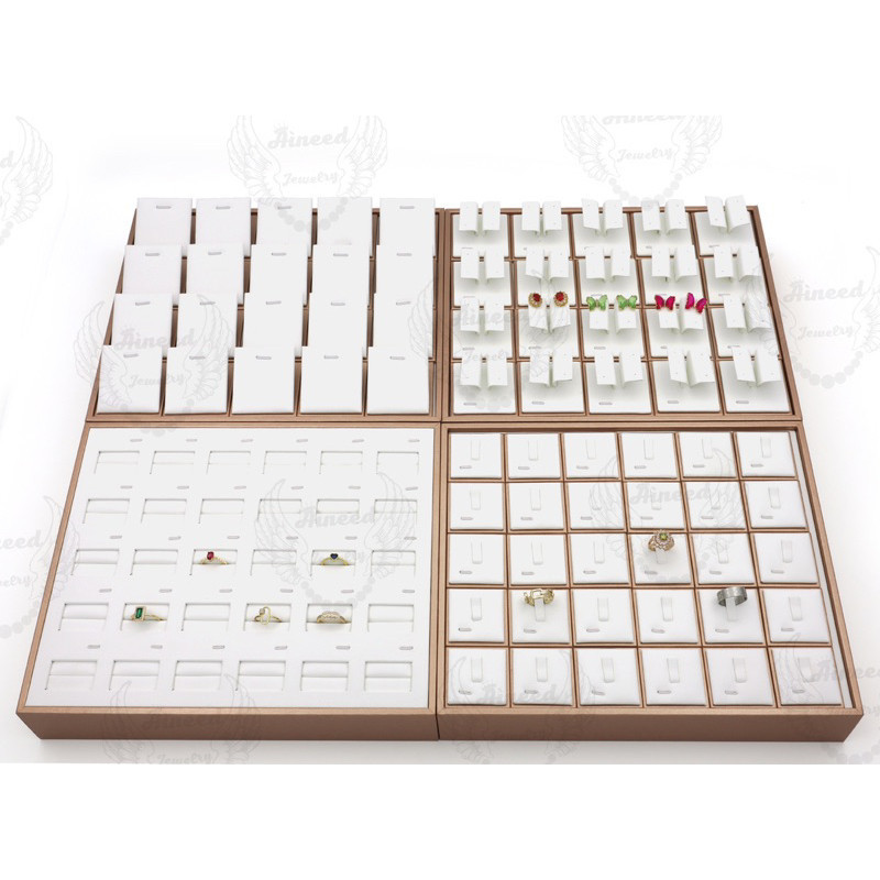 Aineed Nampan Perhiasan Mewah Nampan Display Anting Cincin Gelang Kalung Liontin display etalase