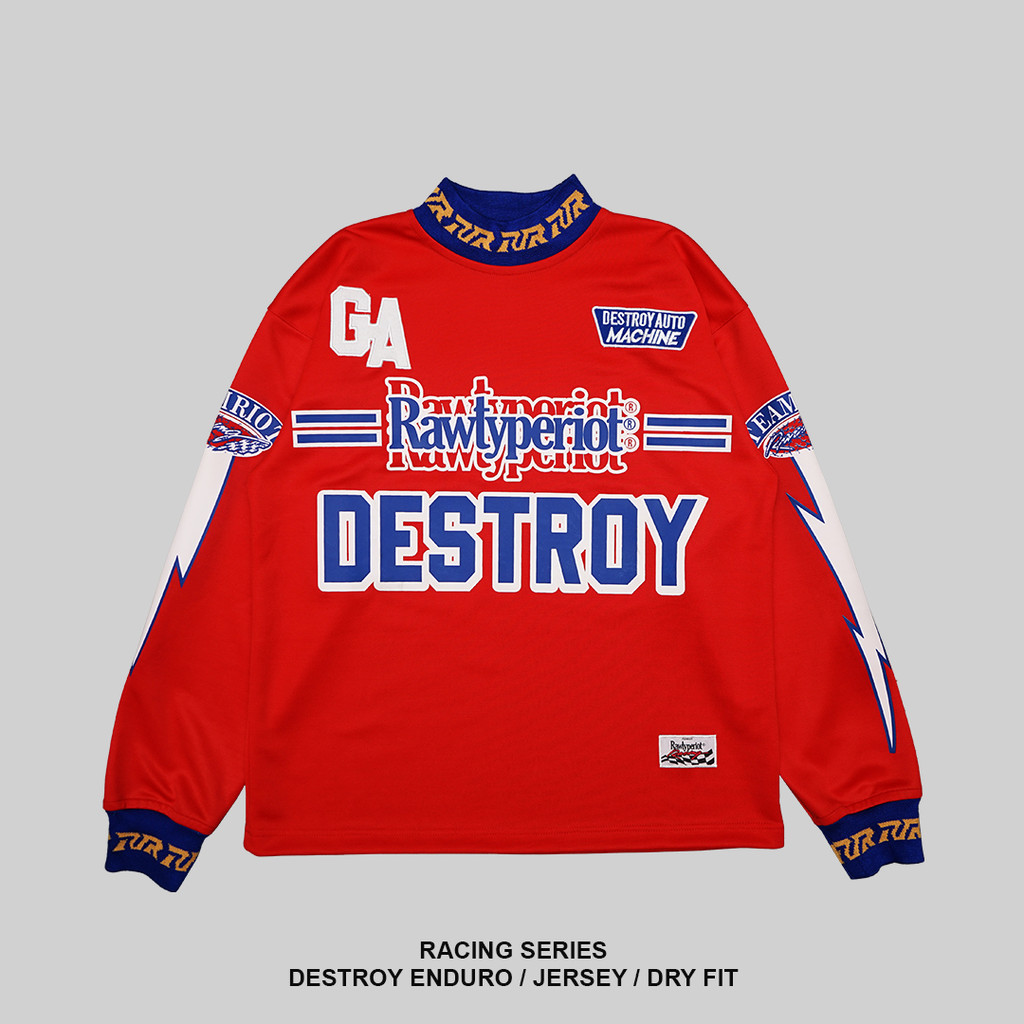 RAWTYPE RIOT Destroy Enduro Jersey - Red