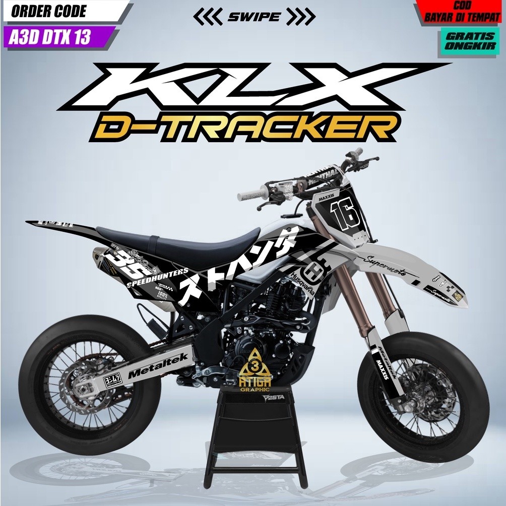 DECAL DTRACKER 150 stiker dekal klx dtracker full body custom decal klx dtracker hologram decal pela