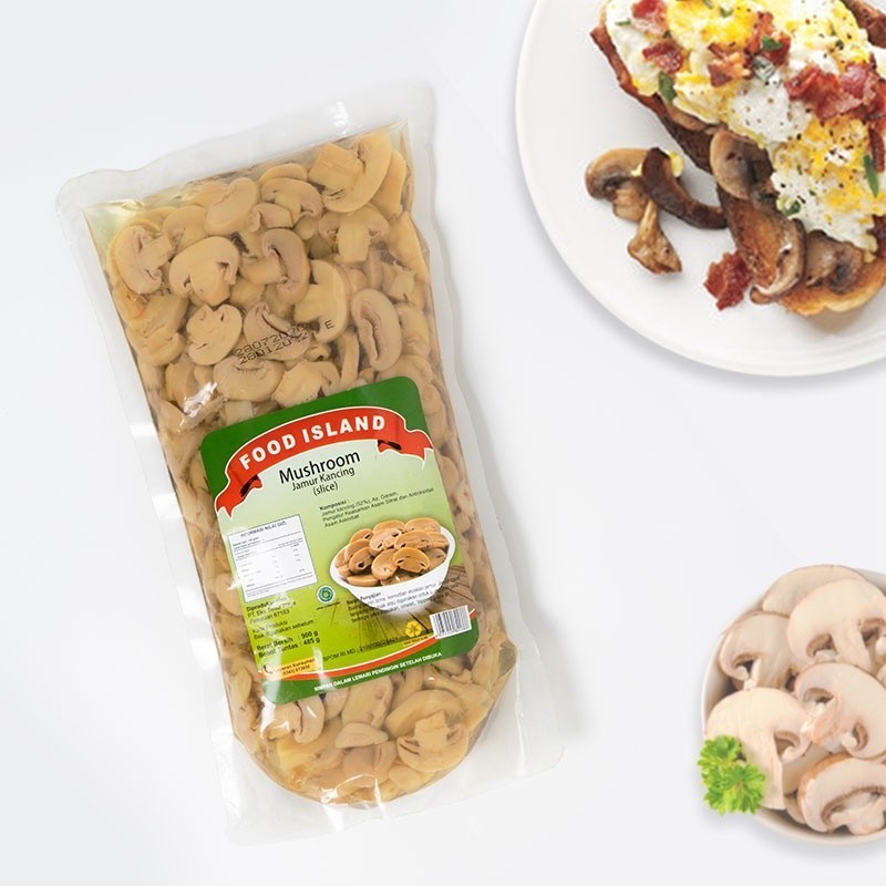 

Food Island Jamur Kancing 900gr – Whole & Slice Mushroom - AMR