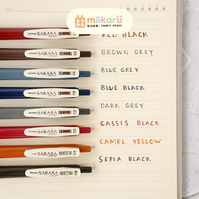 

Zebra Sarasa Clip Gel Pen Color Vintage Series 0.5mm Murah Berkualitas