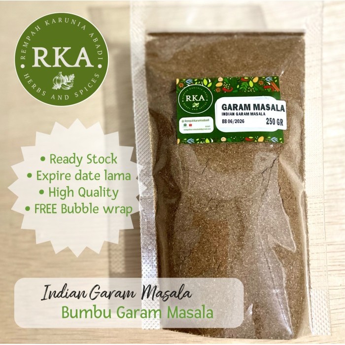 

Bumbu Garam Masala 250 gr / Garam Masala 250 gr / Garam Marsala Spice Mix 250gr