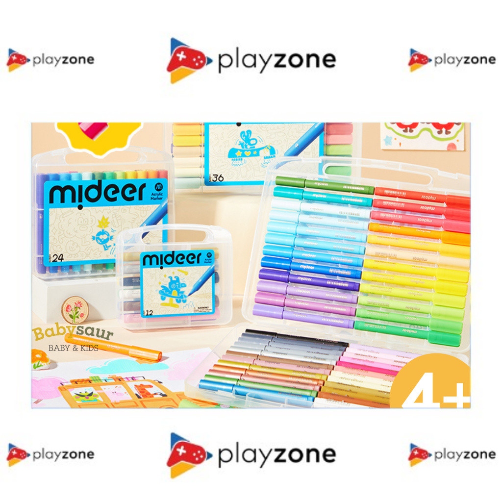 

Acrylic Markers With Storage Box Alat Mewarnai Spidol Warna Kreasi Seni Mewarnai Anak