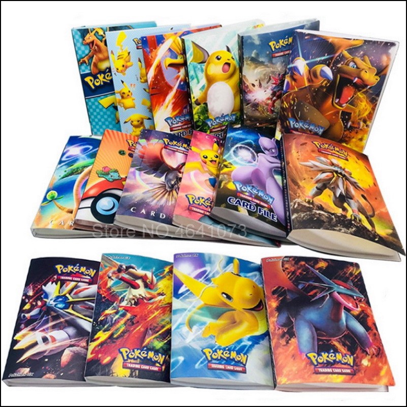 

240 Pcs Pokemon Holder Album Novelty Gift Cards Book Album Book Top Loaded List Playing Cards