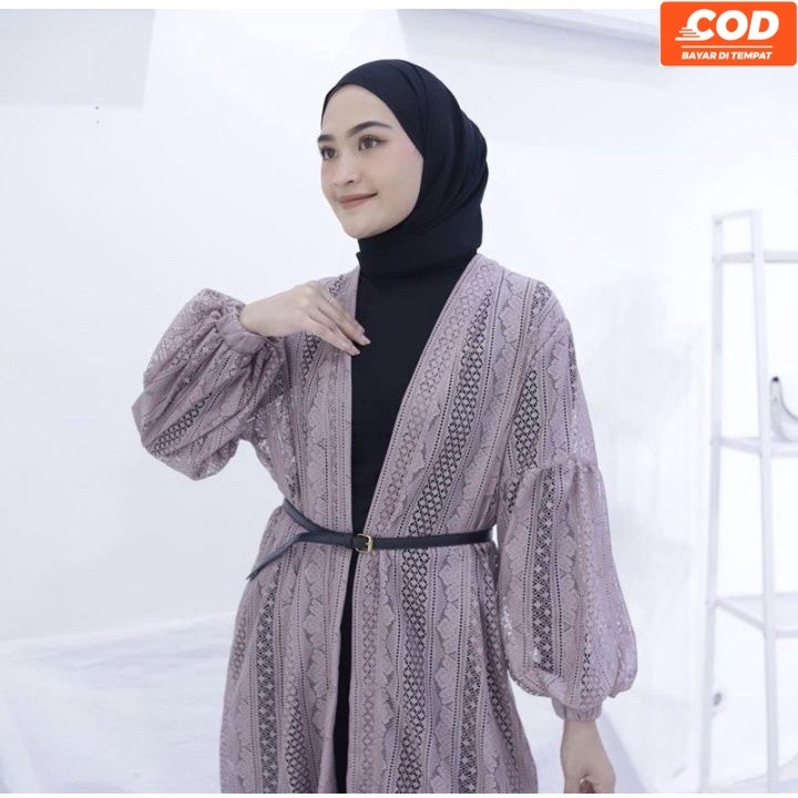 CARDIGAN BURKAT TERBARU KARDIGAN BURKAT LENGAN BALON OUTER BRUKAT PREMIUM ATASAN BRUKAT CARDIGAN BRO