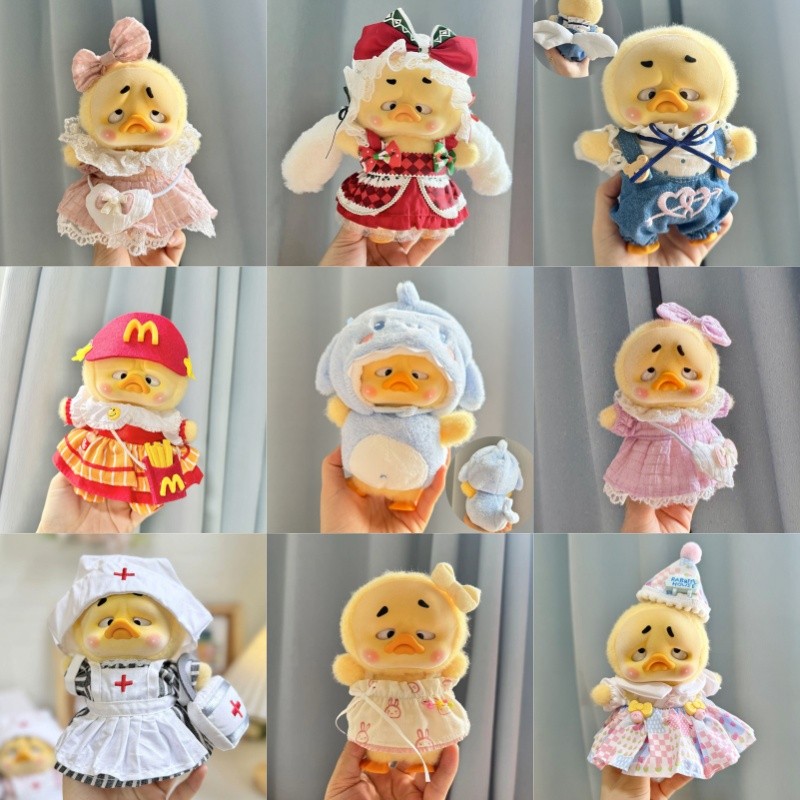 PO】⚡ UPSET DUCK LABUBU TEDDY LULU BABY V3 POP-MART pakaian boneka Kesal Jadi Saat Bekerja Baju bayi 