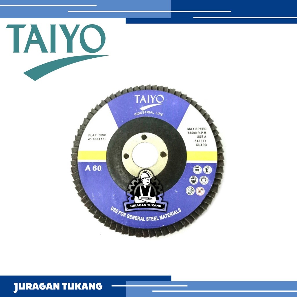 Flap Disc 4" TAIYO Amplas Susun Gerinda 4 Inchi Taiyo