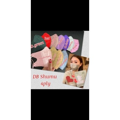 MASKER DUCKBILL SHUMU WARNA WARNI  4ply (free konektor)1 pack 10 pcs