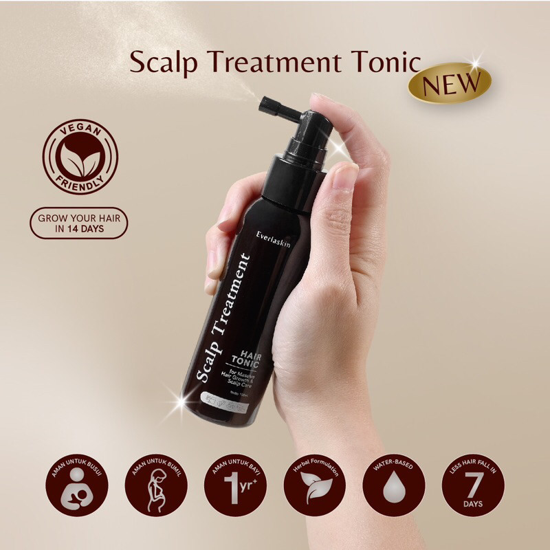 Everlaskin Scalp Treatment Tonic for Massive Hair Growth BPOM Anti ketombe