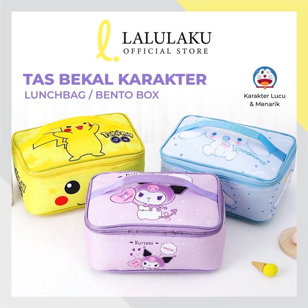 Tempat Bekal Karakter Lunch Bag Handel Tas Bekal Anak TK SD PAUD Anak Laki-laki Perempuan