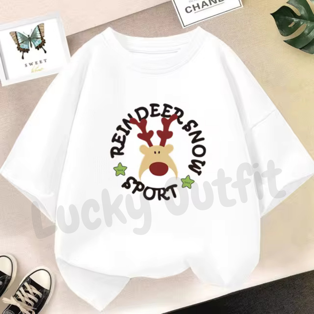 Baju Natal Anak Perempuan 1 - 12 Tahun / Kaos Natal Christmas Anak Laki Laki Couple Keluarga Keren